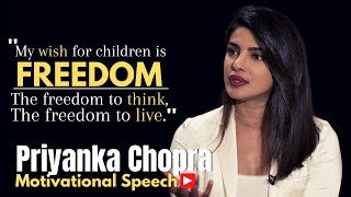 Priyanka Chopra Motivational Speech | UNICEF Goodwill Ambassador
