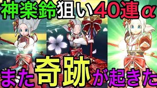 【ドラクエウォーク】封竜の神楽鈴狙いで40連したらまたもガチで奇跡起こしたwww【ジパングの巫女装備ふくびき】