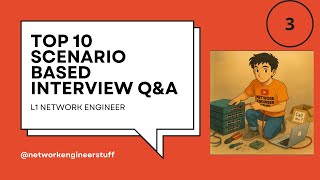 TOP 10 Scenario Based Interview Q&A L1 Network Engineer | Part 3 | CCNA Job Prep 2025