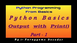 Output Statement or Print Function in Python | Use \n, \t | Print() in Python | Python Tutorial 17
