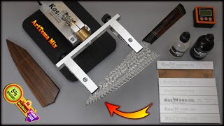 Best professional stones for sharpening hard knives - KosiM Pro Oil whetstone set silicon carbide