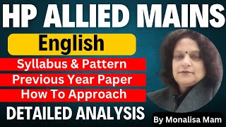 HP Allied Mains 2024 | English | Syllabus, Pattern & PYQ Analysis #hpallied