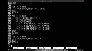 懐かしいので、N88-BASICでプログラムを書いてみた。