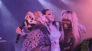 CHARLI XCX BROOKE CANDY CUPCAKKE - LIPGLOSS [SEIZURE WARNING FLASHING LIGHTS!] (live @ LPR 3/12/17)