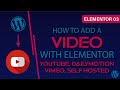 Elementor 03 | How To Add A Video In Wordpress Using Elementor | Virtual Crafts