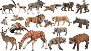 Schleich Papo 20 Animals African Savanna Safari ZOO Toys Figurines