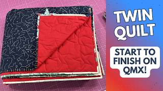 How to Quilt a Twin Quilt on QMX | Pantos, Alignment, Upside Down Quilting, & Troubleshooting!