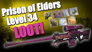 Destiny: Prison of Elders Level 34 Arena LOOT!!