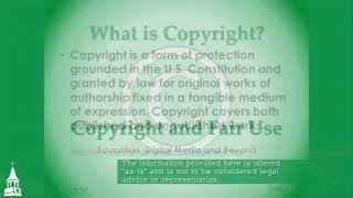 Copyright and Fair Use:  Education, Digital Media, and Beyond - Live Workshop Archive