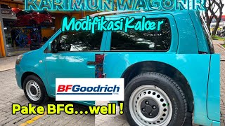 Modifikasi Kalcer Karimun Wagon R || Velg Kaleng R14 \u0026  Ban BFG 175/65  R14, super senyap empuk !!!