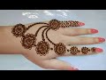 Easy back hand mehndi designs 😍|| jewellery mehndi design easy♥️ || fancy mehndi design