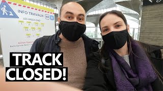 Making our way from Charles de Gaulle airport to Paris Centre via train | Travel day Malta to Paris