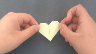 Origami Post-it Note Hearts