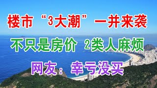 楼市“3大潮”一并来袭，不只是房价，2类人麻烦，网友：幸亏没买。中国房地产楼市2020 中国经济泡沫下房地产楼市的危机和走向