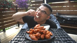 How to Cook TRADITIONAL BUFFALO WINGS - MUKBANG