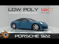 Modeling low poly car in Blender ❗️ PORSCHE 911 (992)