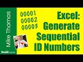 Excel: Streamline Your Workflow: Auto-Generate an ID Number When New Row is Populated