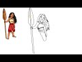 how to draw moana 2 the movie disney