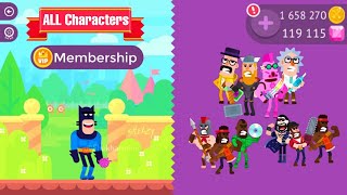 Bowmasters All Upgrades | All Characters Unlocked | Diamond Membership Purchased