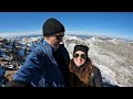 quandary peak in the snow winter colorado 14er