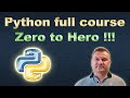 Learn Python Fast! Full course for beginners - Zero to Hero :)