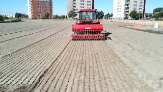 Zaaien groenbemester Japanse haver op Duinvallei Katwijk