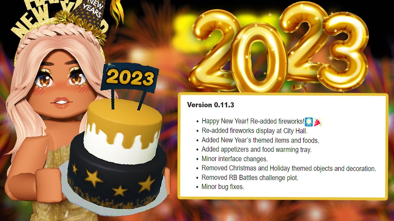 ⭐*NEW YEARS*⭐ 2023 UPDATE On Bloxburg - YouTube