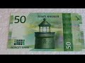 New 2019 50 Norway Krone Banknote with Lighthouse