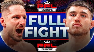 Lightweight Title Deciding Fight! | Jakub Kaszuba v Connor Hughes | Full Fight | PFL Europe 4 2024