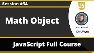Math Object in JavaScript (JavaScript for Beginners - Part 34)