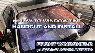 BEGINNERS WINDOW TINTING: HOW TO REMOVE A FRONT WINDSHIELD STRIP WITH A STEAMER