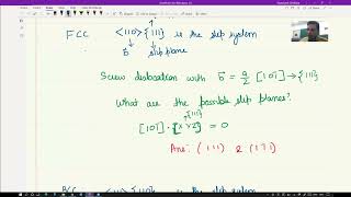 Lecture 22: Cross-slip of Dislocations