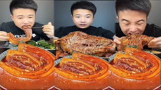 Best Eating Satisfying | Mukbang Chinese food | Yummy Braised pork