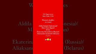 Aldila Sutjiadi/Miyu Kato vs Ekaterina Alexandrova/Aliaksandra Sasnovich - US Open 2023 R1