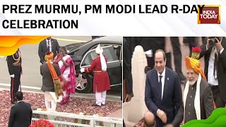 74th Republic Day 2023: PM Modi Receives Prez Murmu; Meets Egypt President El-Sisi At Kartavya Path