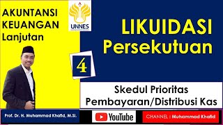 Akuntansi Likuidasi Persekutuan 4: Skedul Prioritas Distribusi Kas