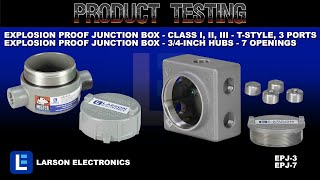 Explosion Proof Junction Box - Class I, II, III - T-Style, 3 Ports - Iron & 3/4-inch Hubs -7Openings