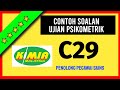 Contoh Soalan Ujian Psikometrik PENOLONG PEGAWAI SAINS GRED C29 Jabatan Kimia Malaysia