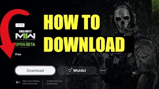How to download the mw2 beta & Play early (Play Modern warfare 2) Ps5,xbox,pc