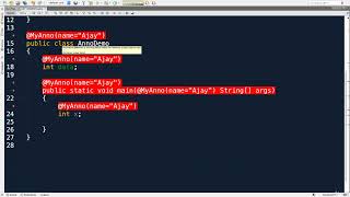 21.3 : User-Defined Annotations in Java | [Abdul Bari] Java Course