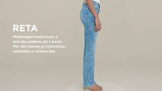 DAMYLLER Guia Jeans - Calça RETA Feminina