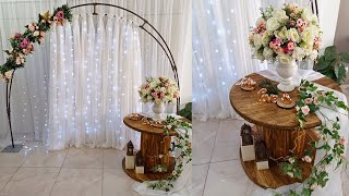 Como Fazer Arco de Flores Para Casamento Com Cano de Pvc Duplo Decoração Arco Floral