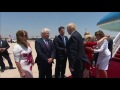 raw president trump arrives in israel