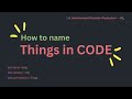 Naming Things in Code