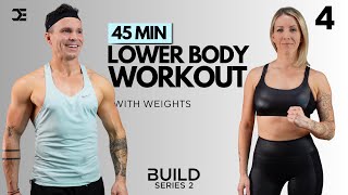 Day 4 | 45 Min TOTAL LOWER BODY DUMBBELL WORKOUT | BUILD Series 2