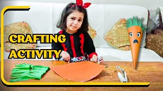 How To Make Easy Paper CARROT For Kids | Nursery Craft Ideas | Paper Craft Easy | KIDS crafts