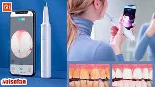 Xiaomi SUNUO Visual Electric Ultrasonic Dental whitener Scaler Calculus Tartar Remover App.