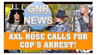 Guns N' Roses News: Axl Rose Calls for Arrest of NYPD Officer Who Shot Dog