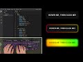 ASMR Programming - PURE CSS BUTTON HOVER GLOW EFFECT | Html CSS - No Talking