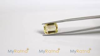 Certified Natural Citrine 4.24 Ct (Brazil) - Limited Contact :- +91 9784933600